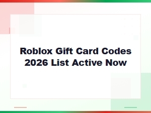 Roblox Gift Card Codes 2026 List Active Now