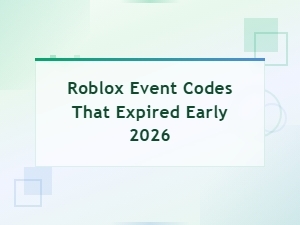 Roblox Event Codes That Expired Early 2026